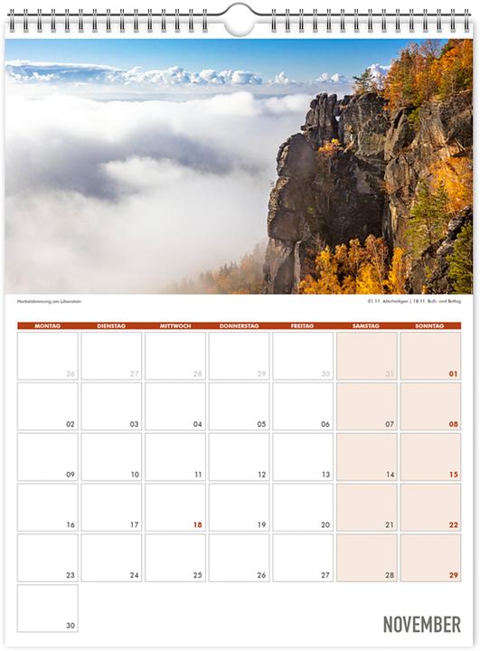 Produktbild Einschreibkalender Dresden und Schsische Schweiz 2026 (30 x 40 cm, Kein Einband, Deutsch)