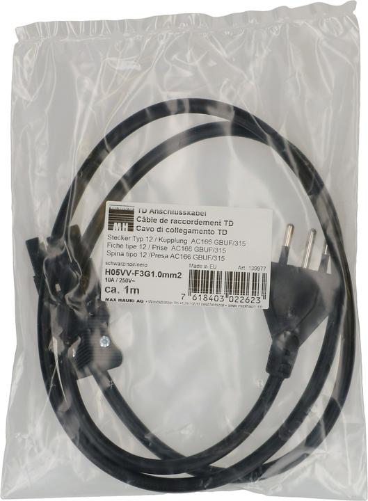 Immagine prodotto Max Hauri Cavo di collegamento Adels TD H05VV-F3G1.0 tipo 12 / AC 166 GBUF/315 (1.10 m)