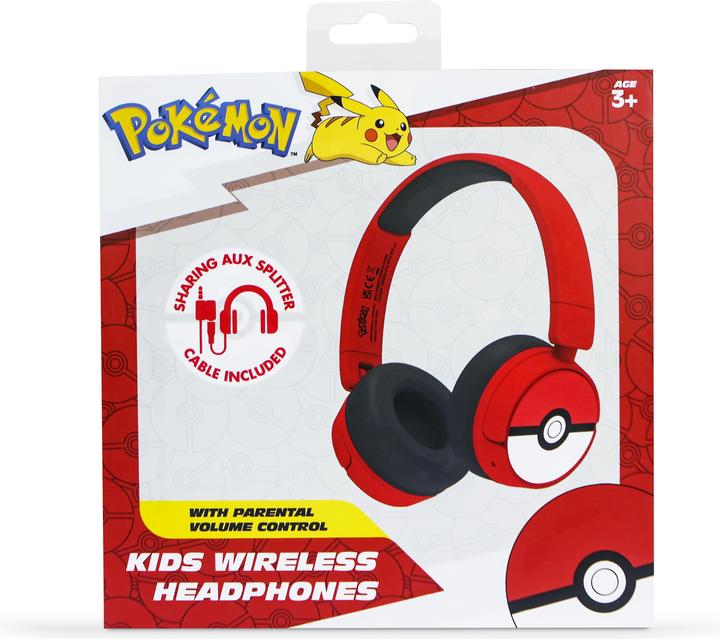 Image du produit OTL Oreillette Bluetooth avec contrôle parental - Pokemon Pokeball (PK1000)