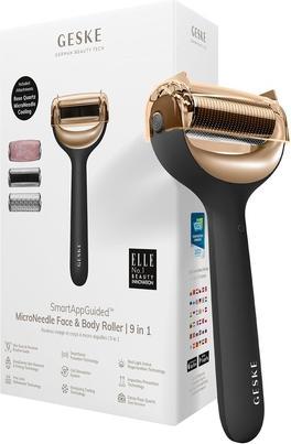 Actual product image Konjac Sponge Roller do mezoterapii igłowej twarzy i ciała 9w1 Geske z Aplikacja (szary)