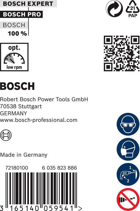 Produktbild Bosch Professional Zubehör PRO Wood HSS Installationsbohrer, 20 x 100 x 600 mm (11 mm)