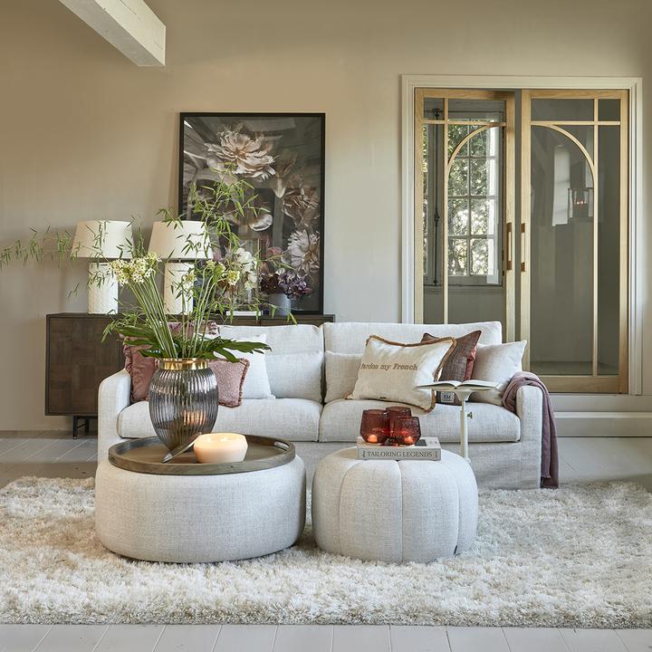 Produktbild Rivièra Maison Falcone Stool FR, rich tweed, antique white