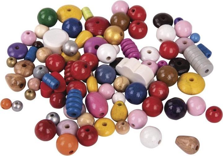 Produktbild Rayher Holzperlen bunt FSC 75g