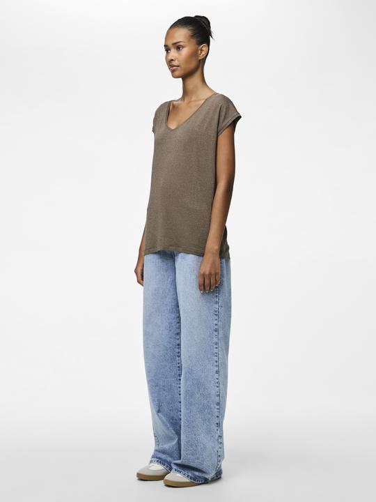 Actual product image Pieces Pcbillo Tee Lurex Stripes Noos Bc (M)