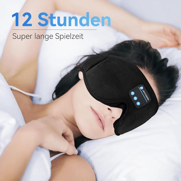 Actual product image Cbx Bluetooth sleep mask with headphones, wireless sleep headphones (Wireless)