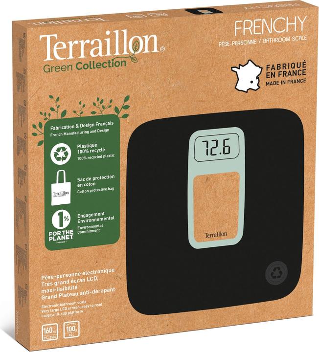Produktbild Terraillon Personenwaage Frenchy Schwarz (160 kg)