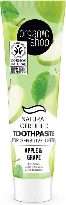 Organic Shop Apfel-Zahnpasta für empfindliche Zähne 100g