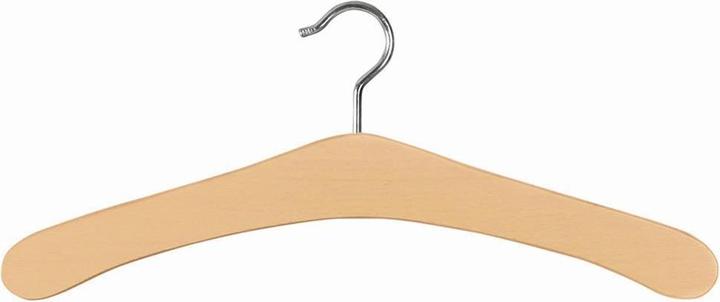Produktbild Weber Garderobenbügel, 44 cm, natur lackiert, vernickelter Haken, 1 Stück (1 x)