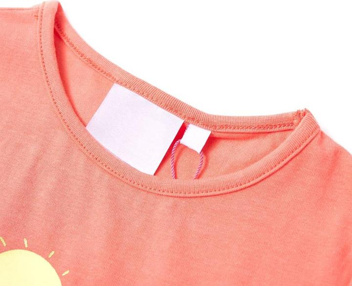 Produktbild VidaXL Kinder-T-Shirt Korallenrosa 92,Material: 95 % Baumwolle. 5 (92)