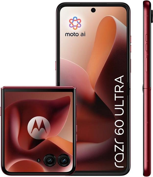 Productafbeelding Motorola Razr 60 Ultra (512 GB, Pantone Rio Rood, 6.96", SIM + eSIM, 50 Mpx, 5G)