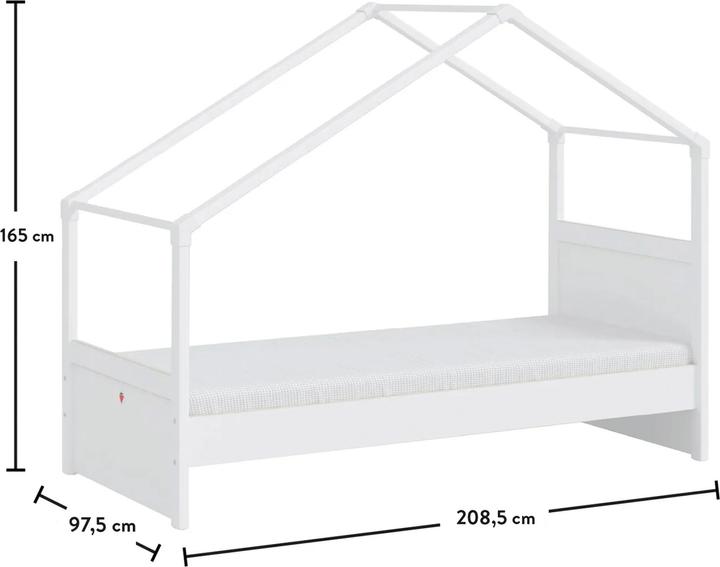 Immagine prodotto Cilek Letto Montes White House con tetto laterale (90 x 200 cm)