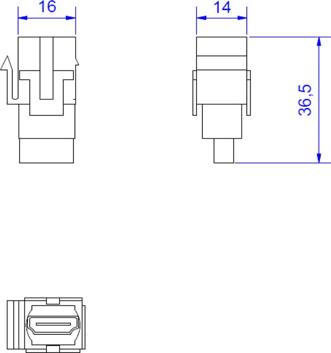 Produktbild Bachmann 918.0411 (HDMI, 3 cm)