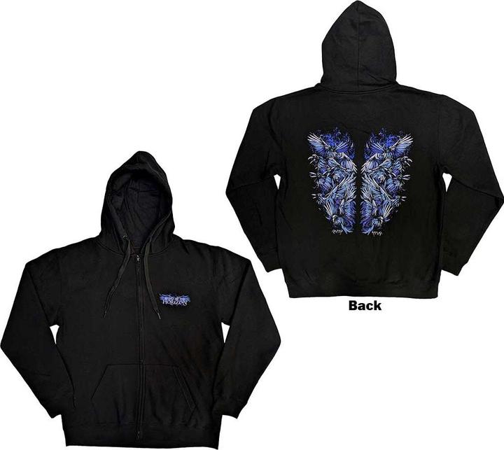 Bring Me The Horizon Blue Crow Wings (Zipper-Hoodie)