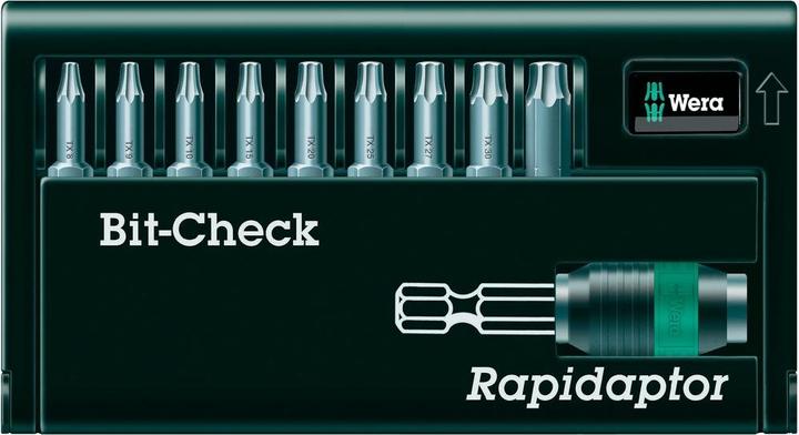 Actual product image Wera Bit-Check 10 TX Universal 2 (Hexagon socket TX M10, Hexagon socket TX M15, Hexagon socket TX M20, Hexagon socket TX M30, Hexagon socket TX M6, Hexagon socket TX M8, Hexagon socket TX M9, Hexagon socket TX M25, Hexagon socket TX M40)
