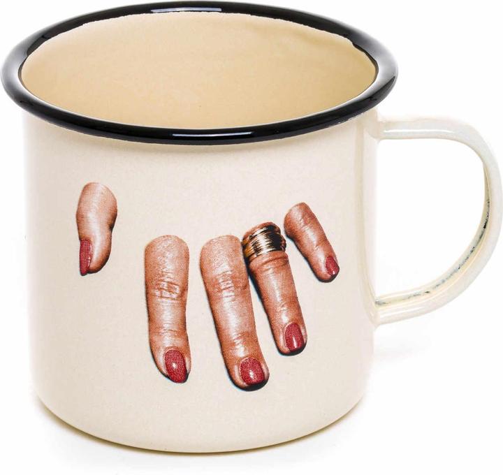 Actual product image Seletti Enamel Mugs Toilet Paper Cup (1 x)