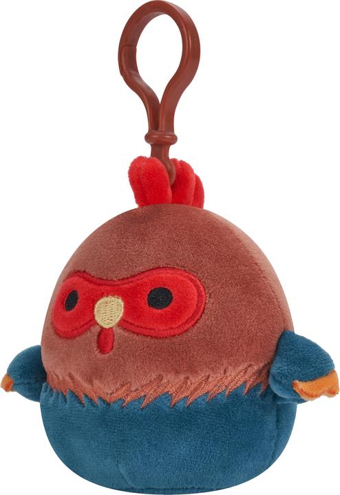 Squishmallows Clip On - Brown and Blue Rooster
