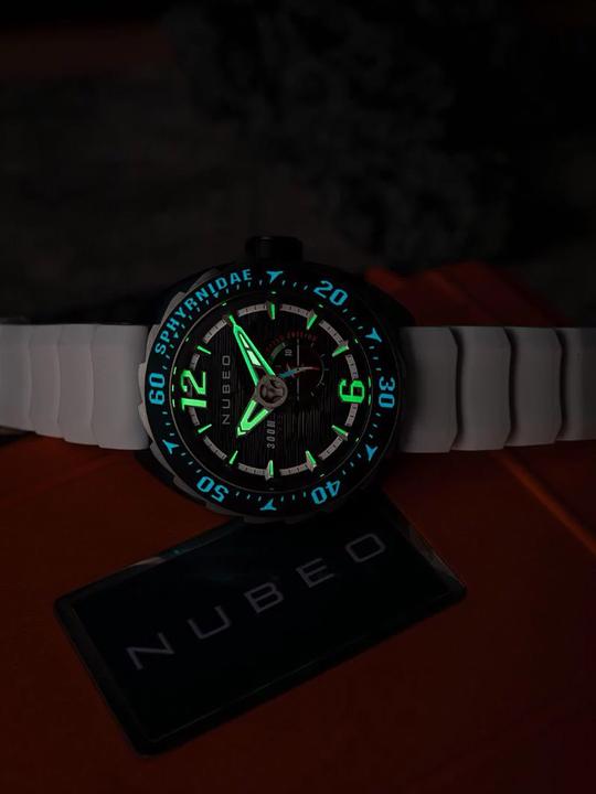 Actual product image Nubeo NB-6092-02 Sphyrnidae Limited (Diving watch)