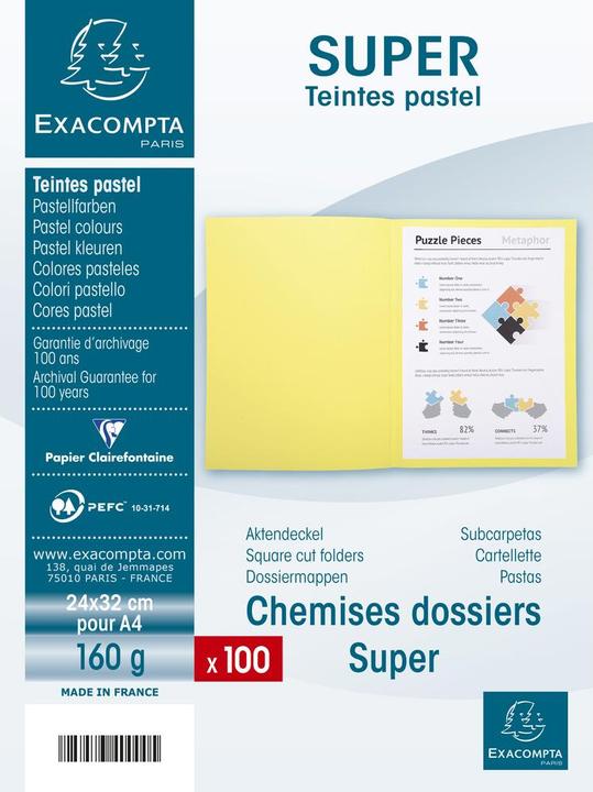 Produktbild Exacompta Sammelmappen - Aktendeckel (A4, 100 x)