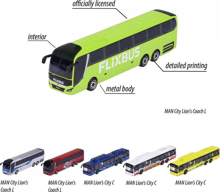 Image du produit Majorette MAN City Bus, 6-sort.
