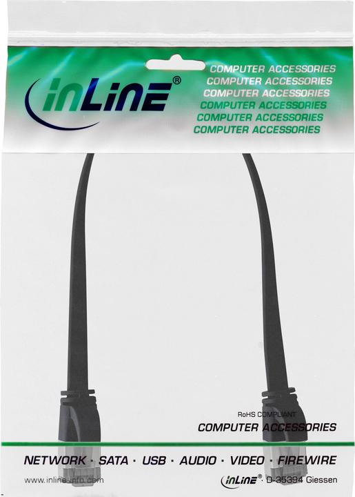 Productafbeelding InLine Patchkabel plat (U/FTP, CAT8.1, 0.25 m)