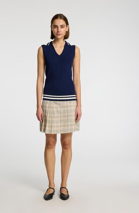 Actual product image Selected Femme Leinenmix Karo Plisseerock (38)
