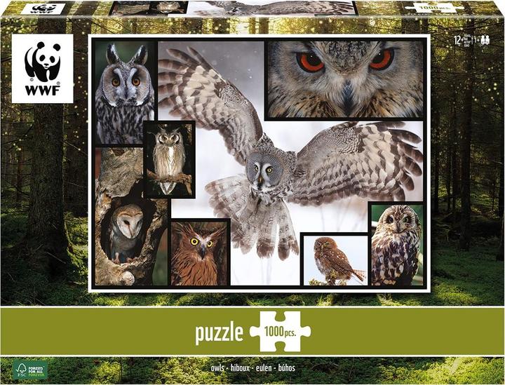Actual product image WWF Owl Puzzle (1000 pieces)