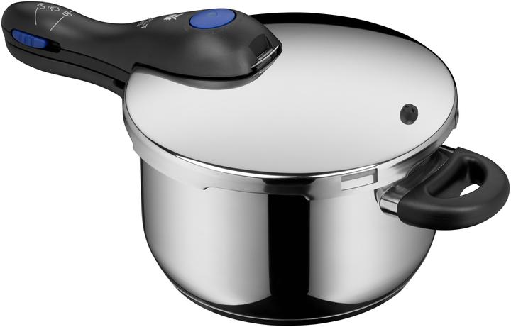 Actual product image WMF Pressure cooker 3tlg 4,5+3l large cooking signal Perfect Plus Induction (22 cm, Pan set + pot set, Stainless steel)