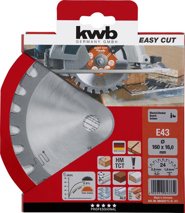Image du produit kwb Lame de scie circulaire Hm 160X16 43E
