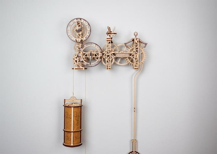 Actual product image WoodenCity Steampunk Wall Clock - 3D Wooden Kit