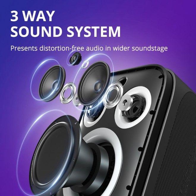 Image du produit Tronsmart Enceinte sans fil Bluetooth Halo 110 (noir) (18 h, Fonctionnement sur batterie)