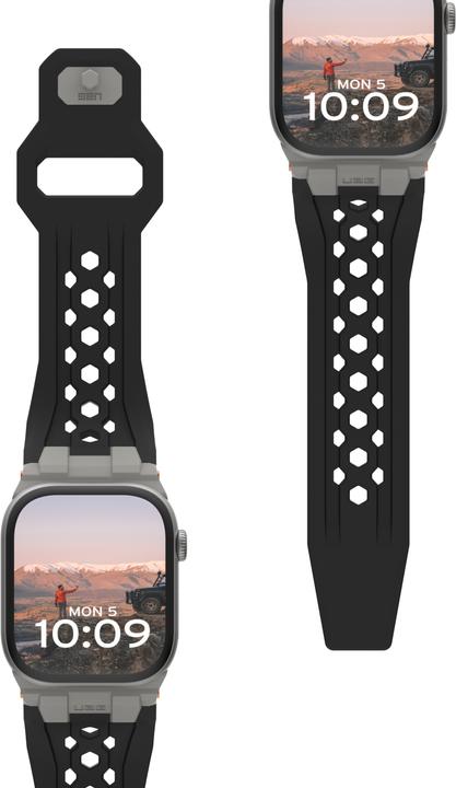 Immagine prodotto UAG Cinturino Urban Armor Gear Monarch| Apple Watch Ultra/42/44/45/46mm|nero/titanio (194158114036) (Silicone, Apple Watch)