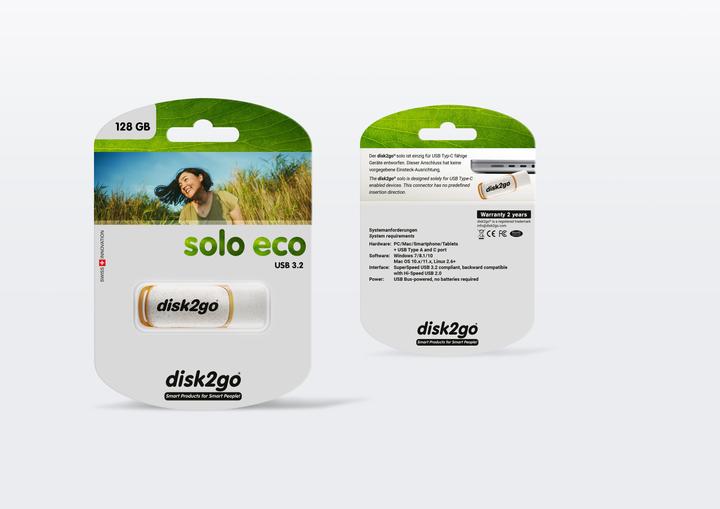 Produktbild Disk2go USB-Stick solo eco 128GB (128 GB, USB-C)