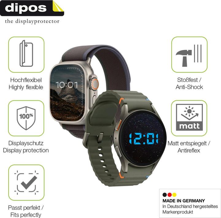 Produktbild Dipos Full Cover Schutzfolie Matt