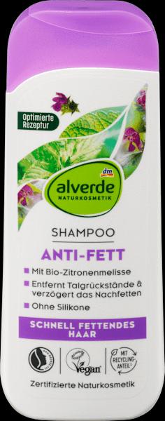 dm alverde Shampoo Anti Fett Bio-Brennnessel, Bio-Zitronenmelisse (200 ml, Flüssiges Shampoo)