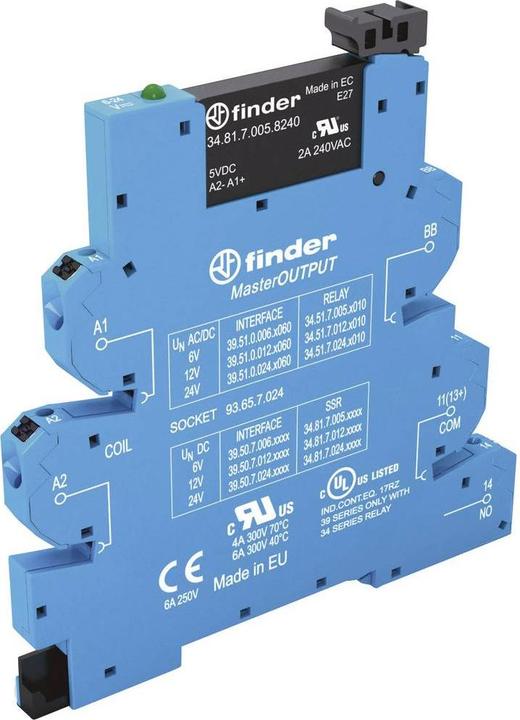 Actual product image Finder Solid state relay 39.50.8.230.9024-1 2 A Switching voltage (max.): 24 V/DC 1