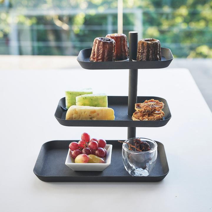 Produktbild Yamazaki 3-stöckige Etagere mit drehbaren Ablagen TOWER