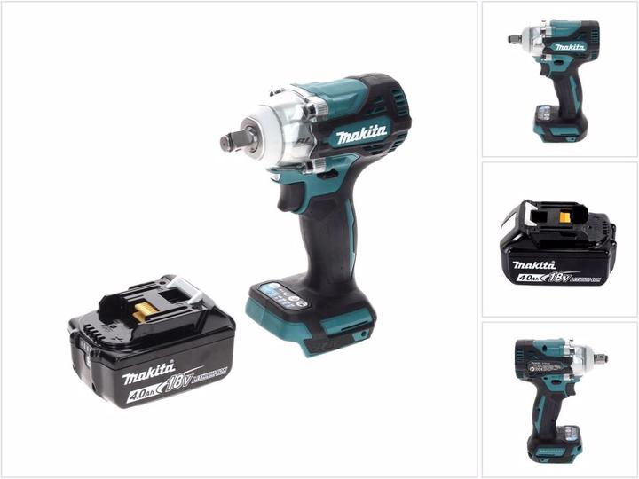 Produktbild Makita DTW 300 M1 Akku Schlagschrauber 18 V 330 Nm 1/2" Brushless + 1x Akku 4,0 Ah - ohne Ladegerät (Akkubetrieb)