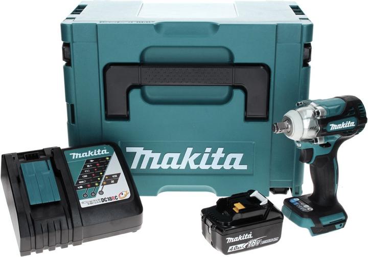 Actual product image Makita DTW 300 RM1J Battery impact wrench 18 V 330 Nm 1/2" Brushless + 1x battery 4.0 Ah + charger + M (Rechargeable battery operated)