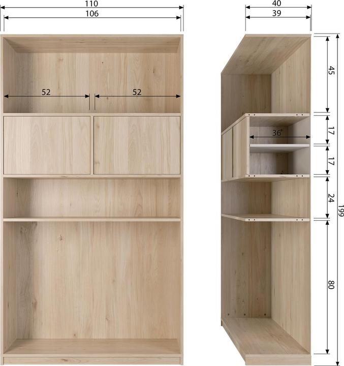 Actual product image Vtwonen Modulair (199 x 110 x 40 cm)