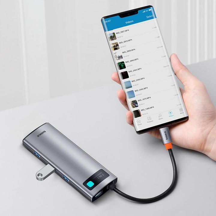 Actual product image Baseus B00030708811-00 (USB-C, 7 Ports)