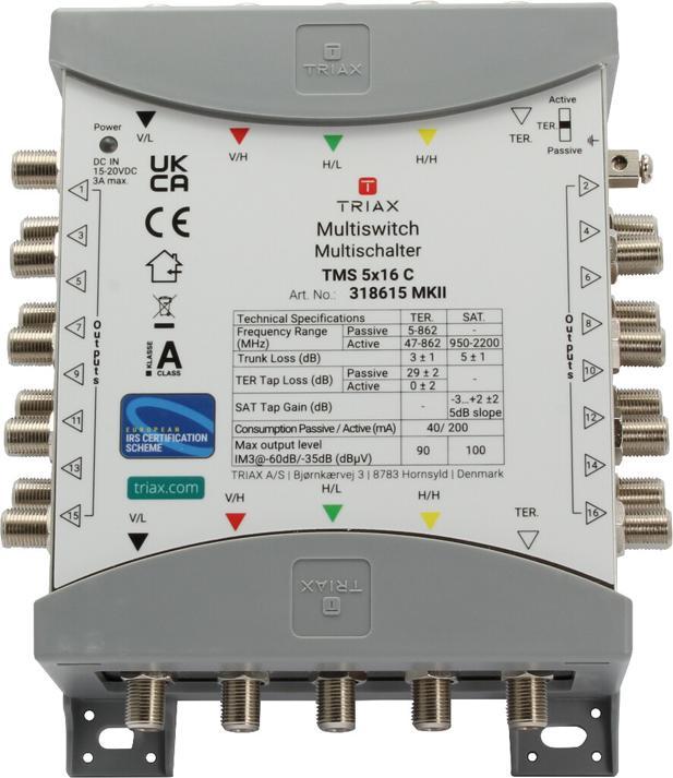 Actual product image Triax TMS 5x16 C (Multi switch)