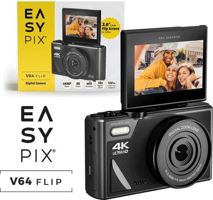 Produktbild Easypix V64 Flip (2 mm, 13 Mpx)