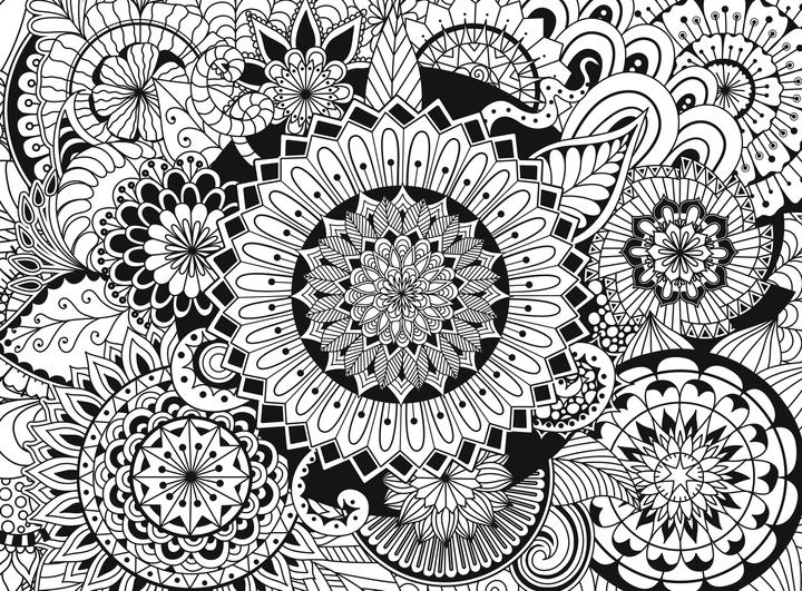 Image du produit Clementoni Fleurs pour la thérapie par la couleur (500 pièces)