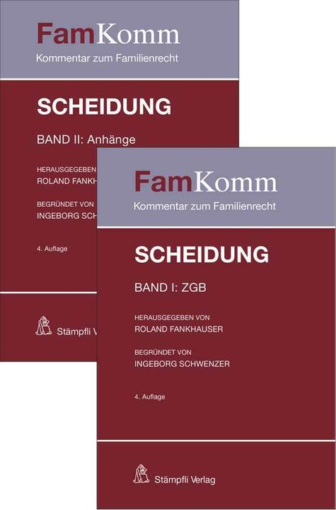 Produktbild Scheidung (Deutsch, Eva Bachofner, Zeno Raveane, Alexandra Jungo, Ingeborg Schwenzer, Rolf Vetterli, Andrea Büchler, Roland Fankhauser, Martina Caroni, Marc Hürzeler, Daniel Bähler, 2022)