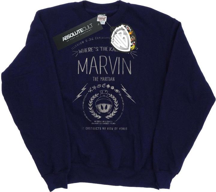 Looney Tunes Marvin The Martian Where's The Kaboom Sweatshirt (M)