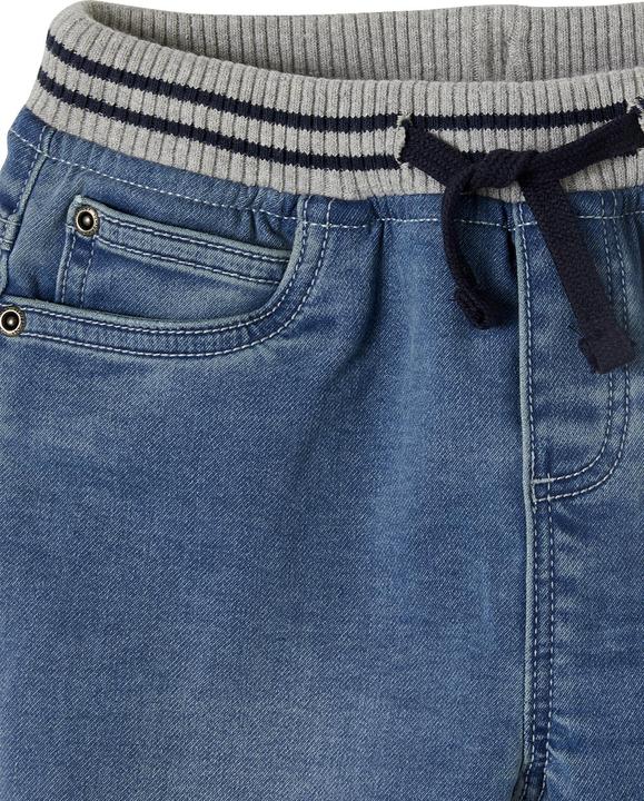 Actual product image Vertbaudet Boys' shorts with slip-on waistband, denim look (104)