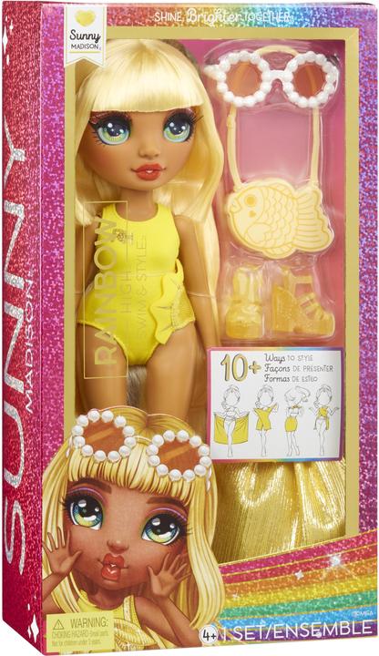 Actual product image MGA Rainbow High Swim And Style Fashion Sunny