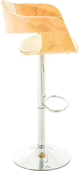 Actual product image CLP Set of 2 Kingston bar stools imitation leather, natural/cream