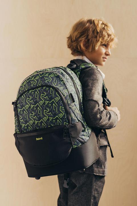 Actual product image Belmil Wave Premium 2in1 school backpack iguana (20 l)