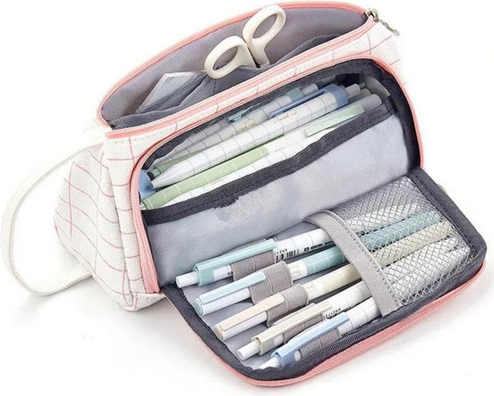 Produktbild Only-Bags.Store Grosses Fassungsvermögen Stiftemäppchen Schule Multifunktionsmäppchen